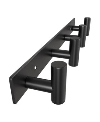 Bathroom Hardware Wall Mount Hook Rack Organizer 4 Hooks