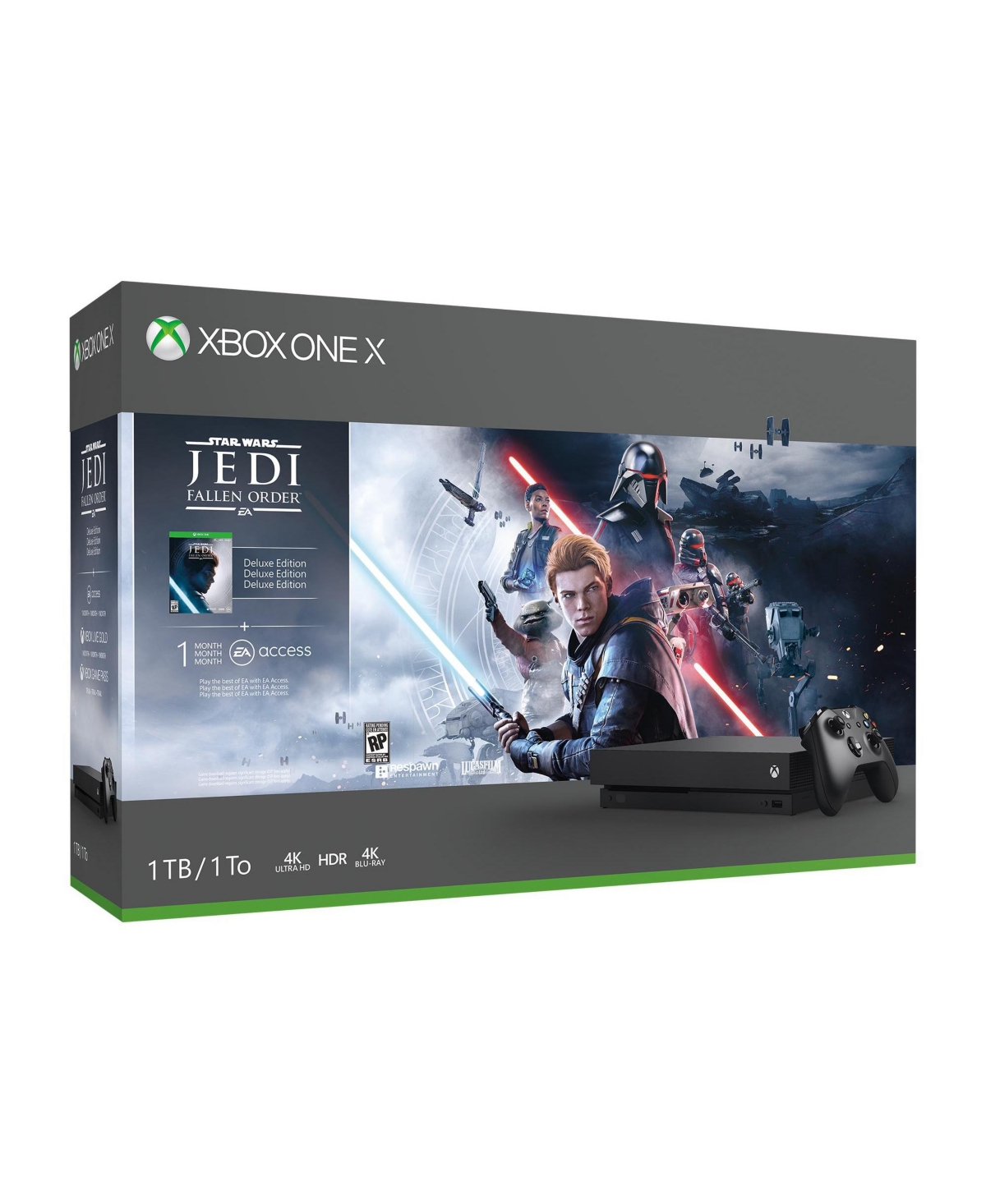 Microsoft Xbox One X 1TB Star Wars Jedi Fallen Order Deluxe Edition Console  White