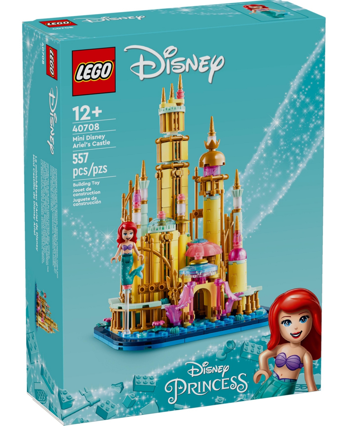 Lego Disney Ariel's Castle 40708 557-Piece Building Set, Ages 12+ - Multi