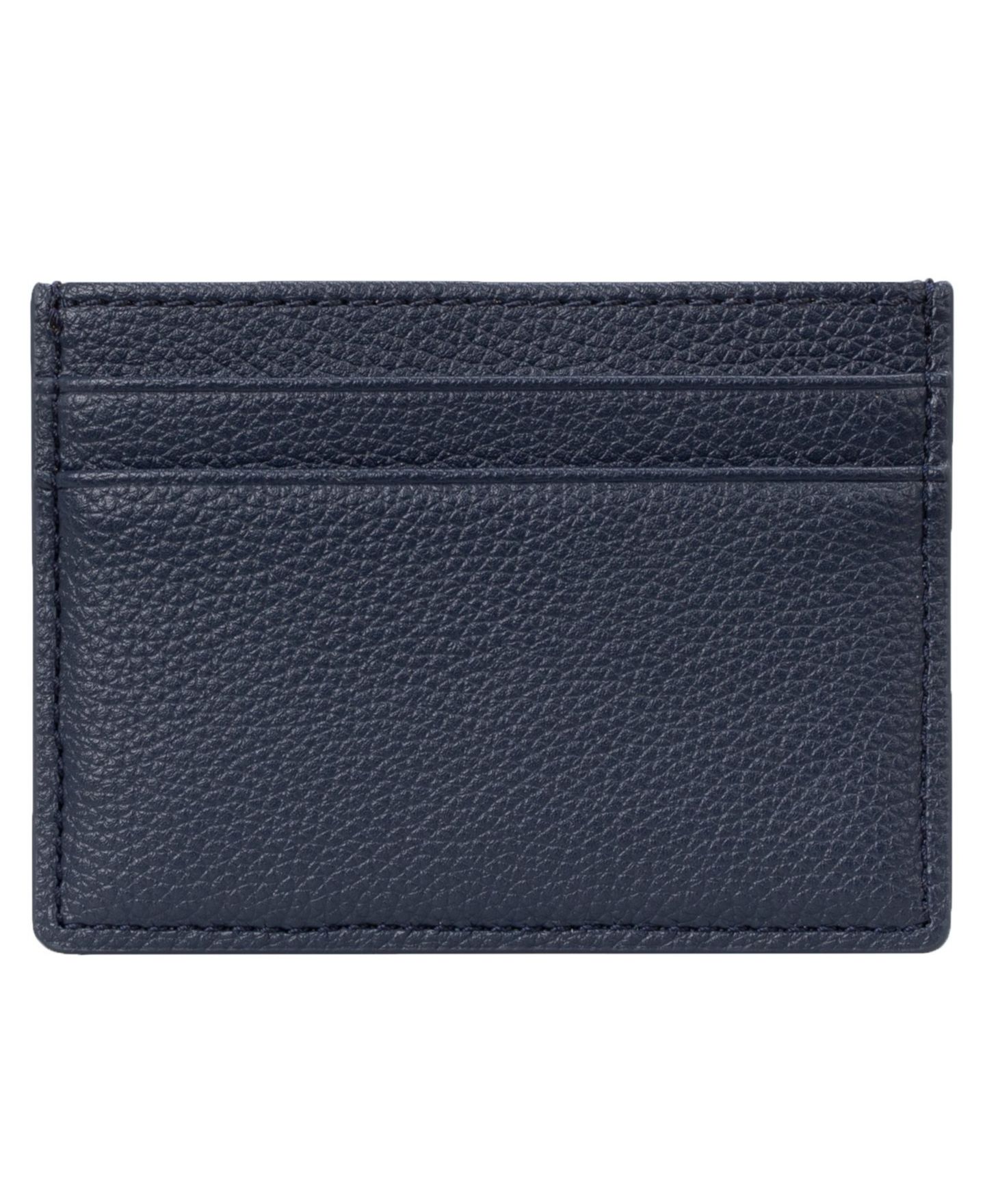 Мужской минималистичный футляр для карт Hugo Boss Ray_S Card N. из экокожи на 5 карт, цвет: Синий — фото 3
