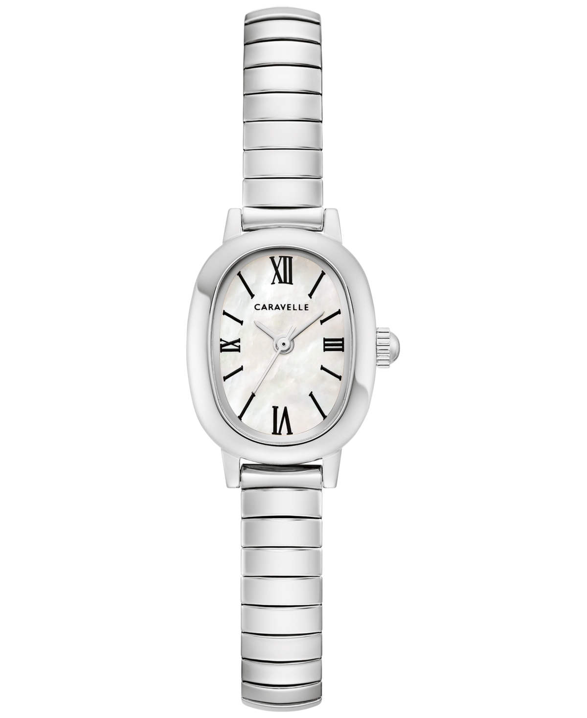 Caravelle Women's Quartz Analog Classic Silver-Tone Stainless Steel Watch 18.5mm - Silver