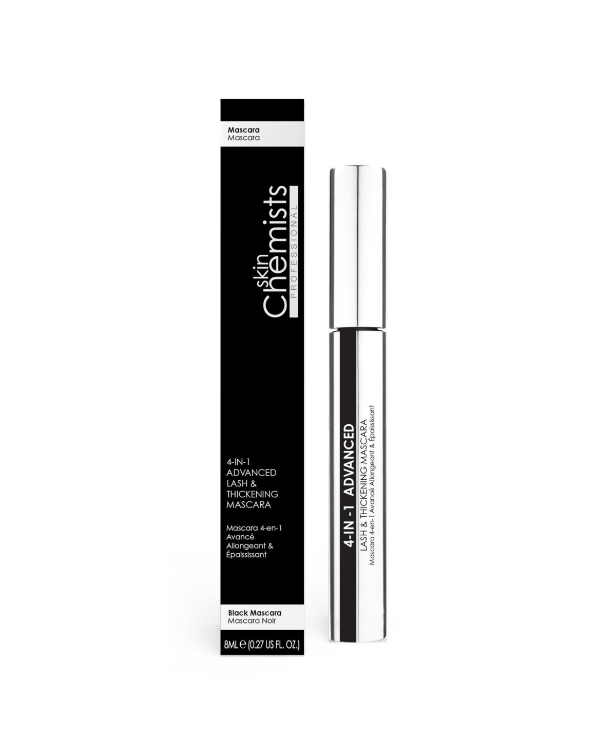 skinChemists Advanced 4-in-1 Lash and Thickening Mascara 8ml - White