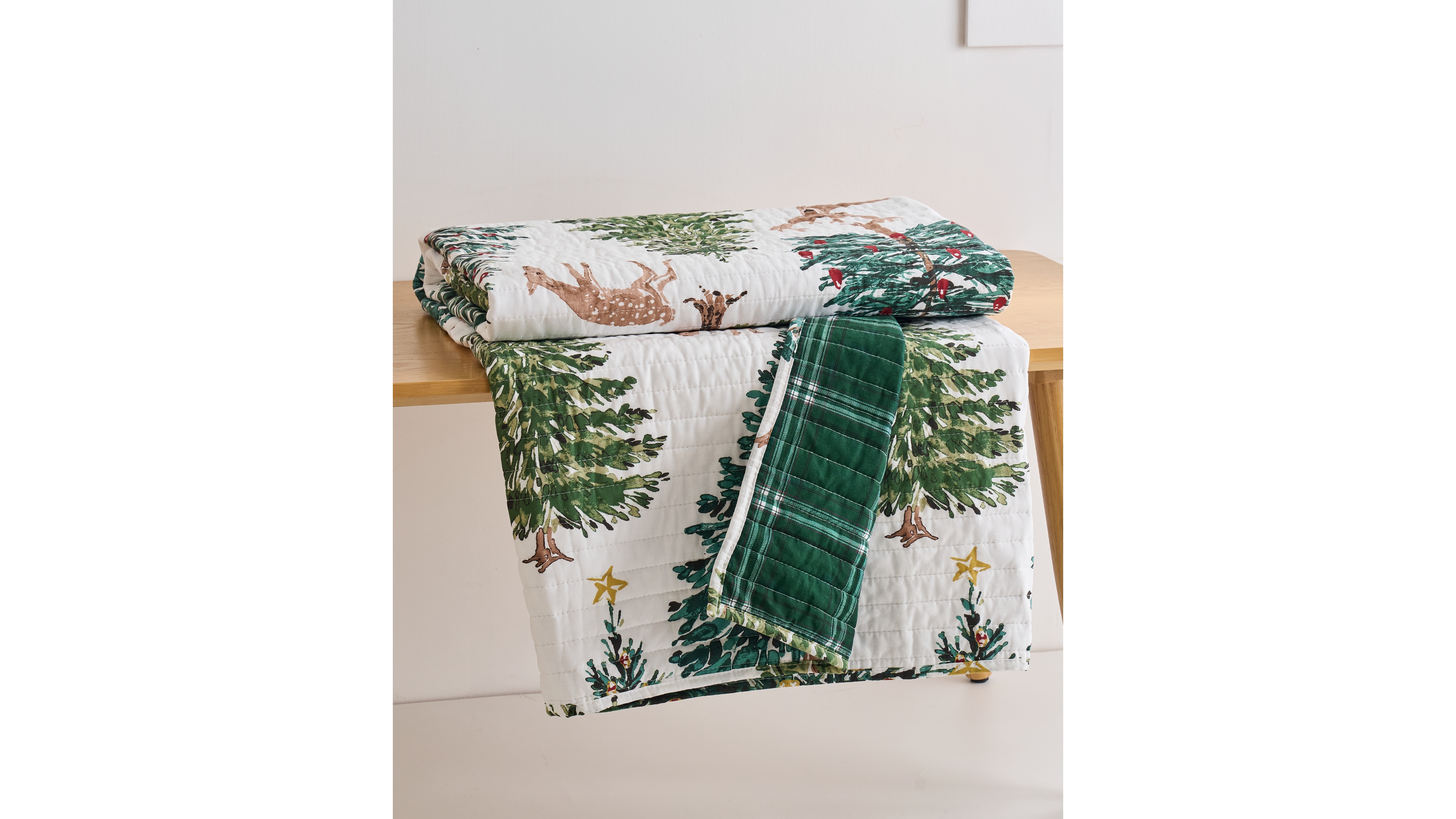 Levtex Home Christmas Grove Reversible Quilted Throw, 50" x 60"