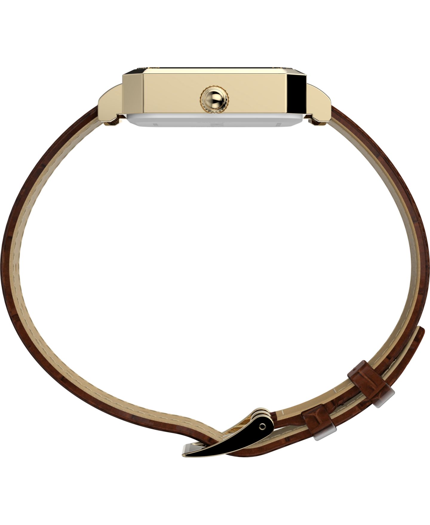Женские часы Timex Quartz Analog Trend Brown Leather 21mm — фото 2