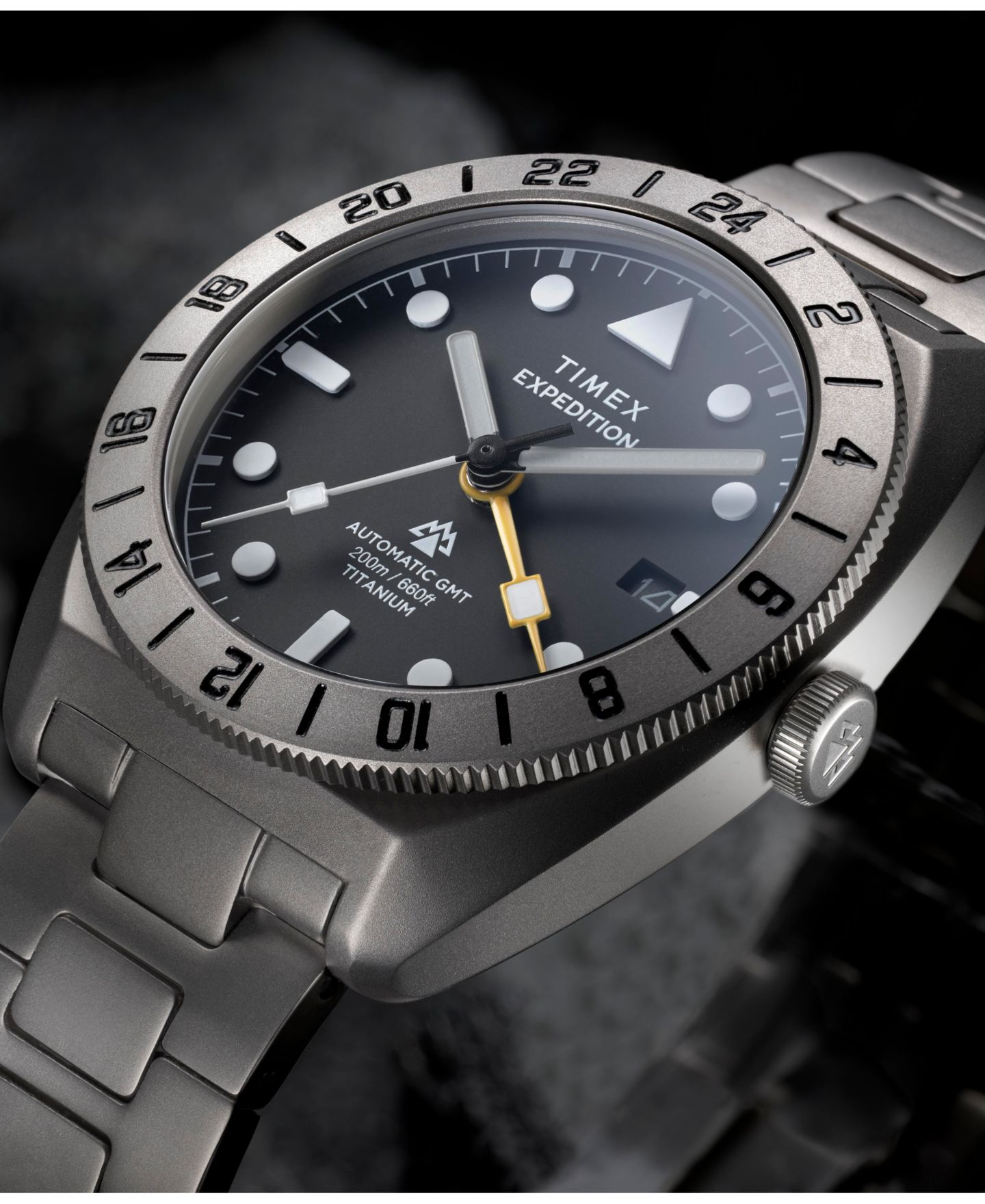 Мужские часы Timex Automatic Sport Expedition Pioneer Black Titanium 41mm — фото 8
