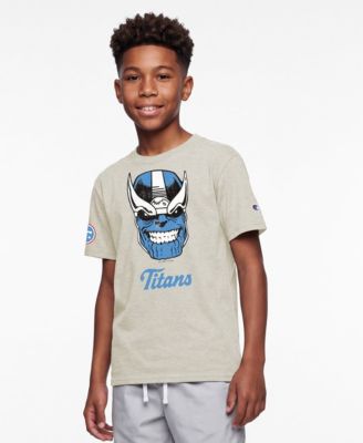 Big Boys' and Girls' Disney x Oatmeal Tennessee Titans Thanos T-Shirt