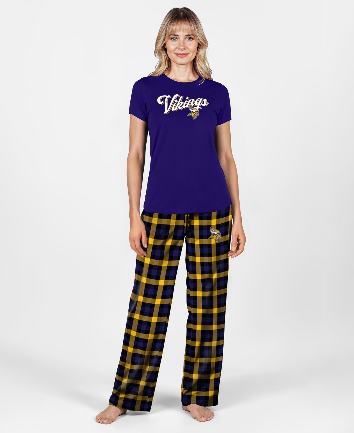Concepts Sport Women's Purple Minnesota Vikings Highland Sleep Set