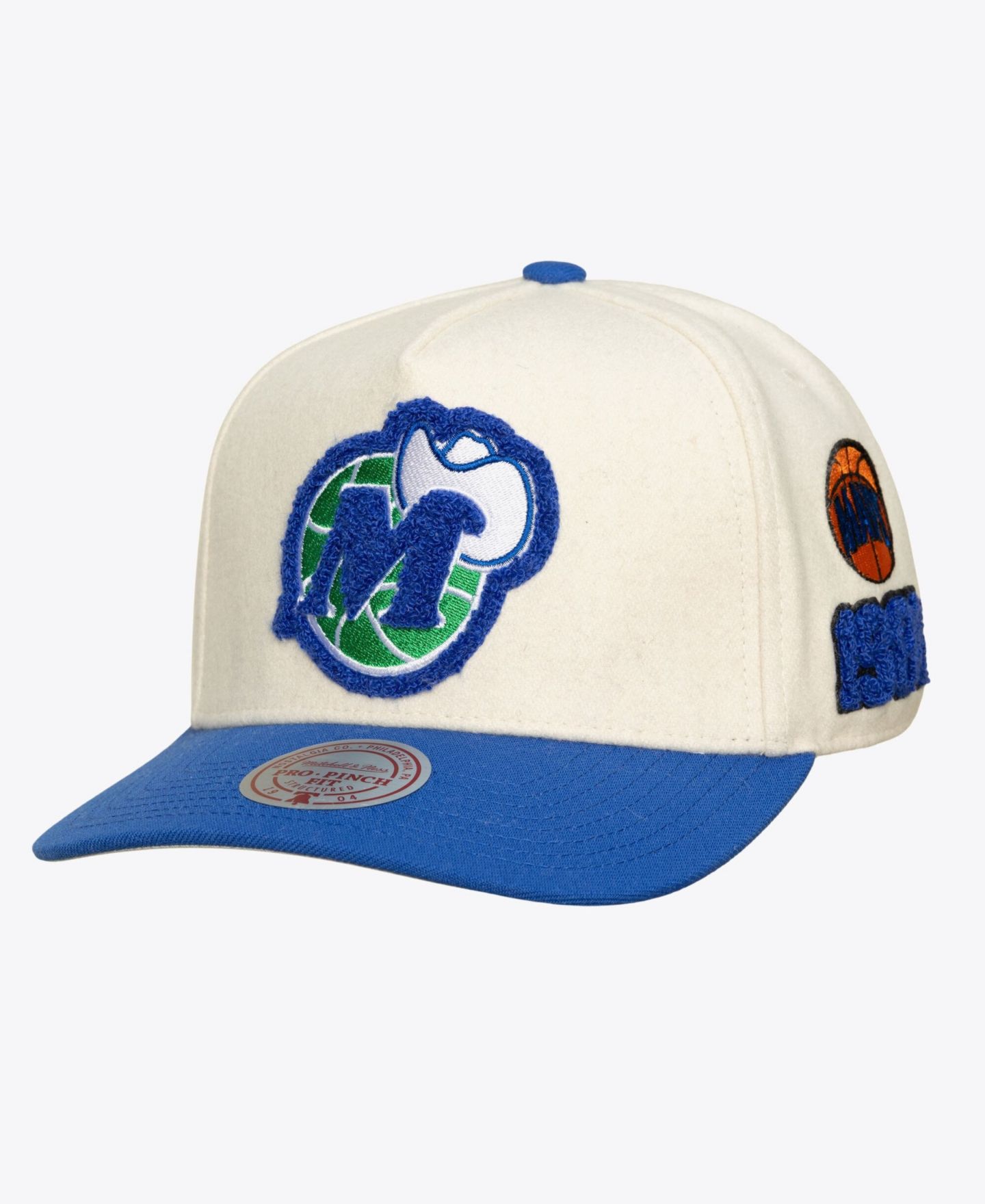 Кепка Mitchell & Ness Cream Dallas Mavericks Cream Team Pro Adjustable Hat — фото 2