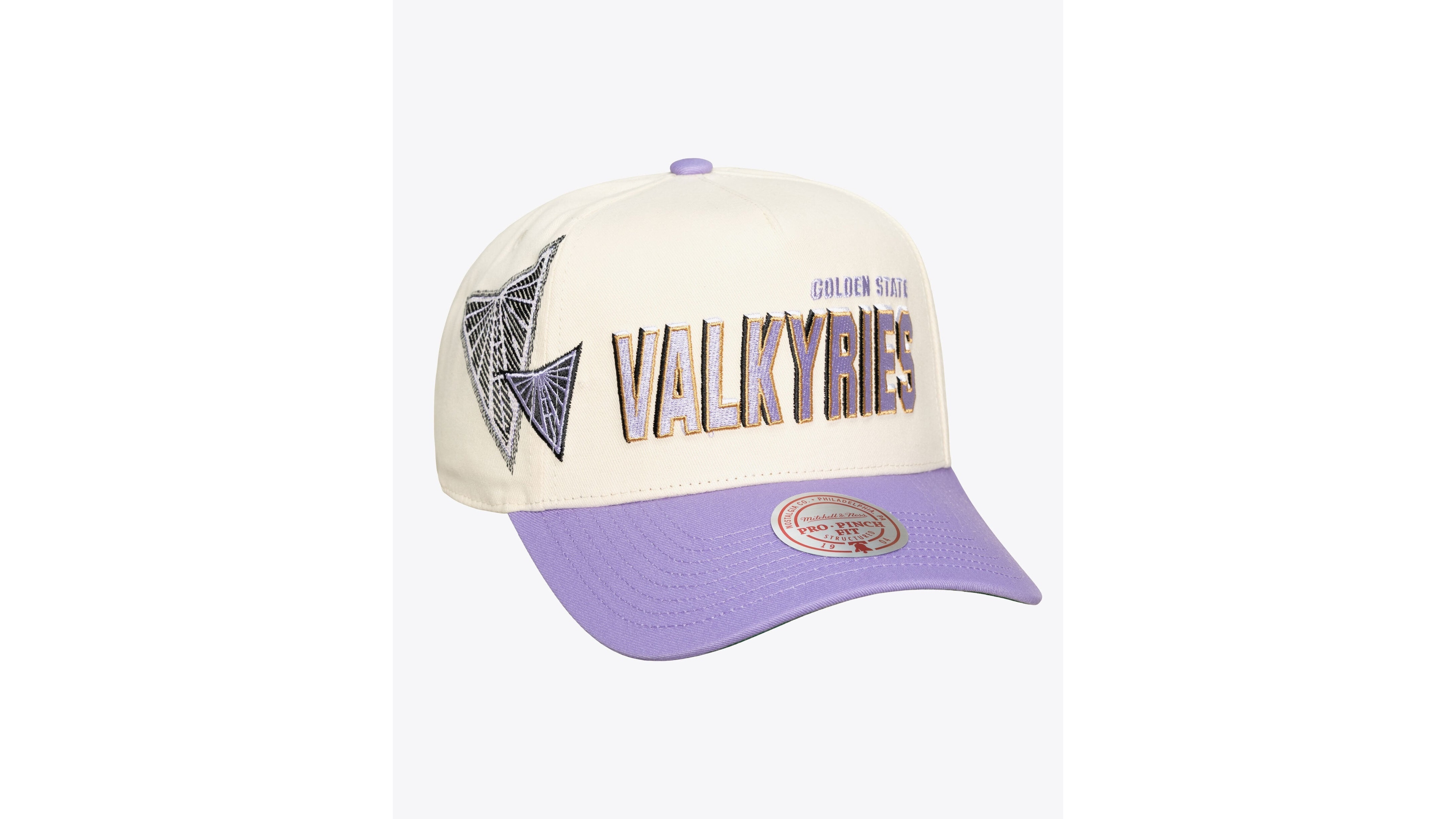 Mitchell & Ness Men's and Women's Cream Golden State Valkyries Big Time Pro Crown Snapback Hat
