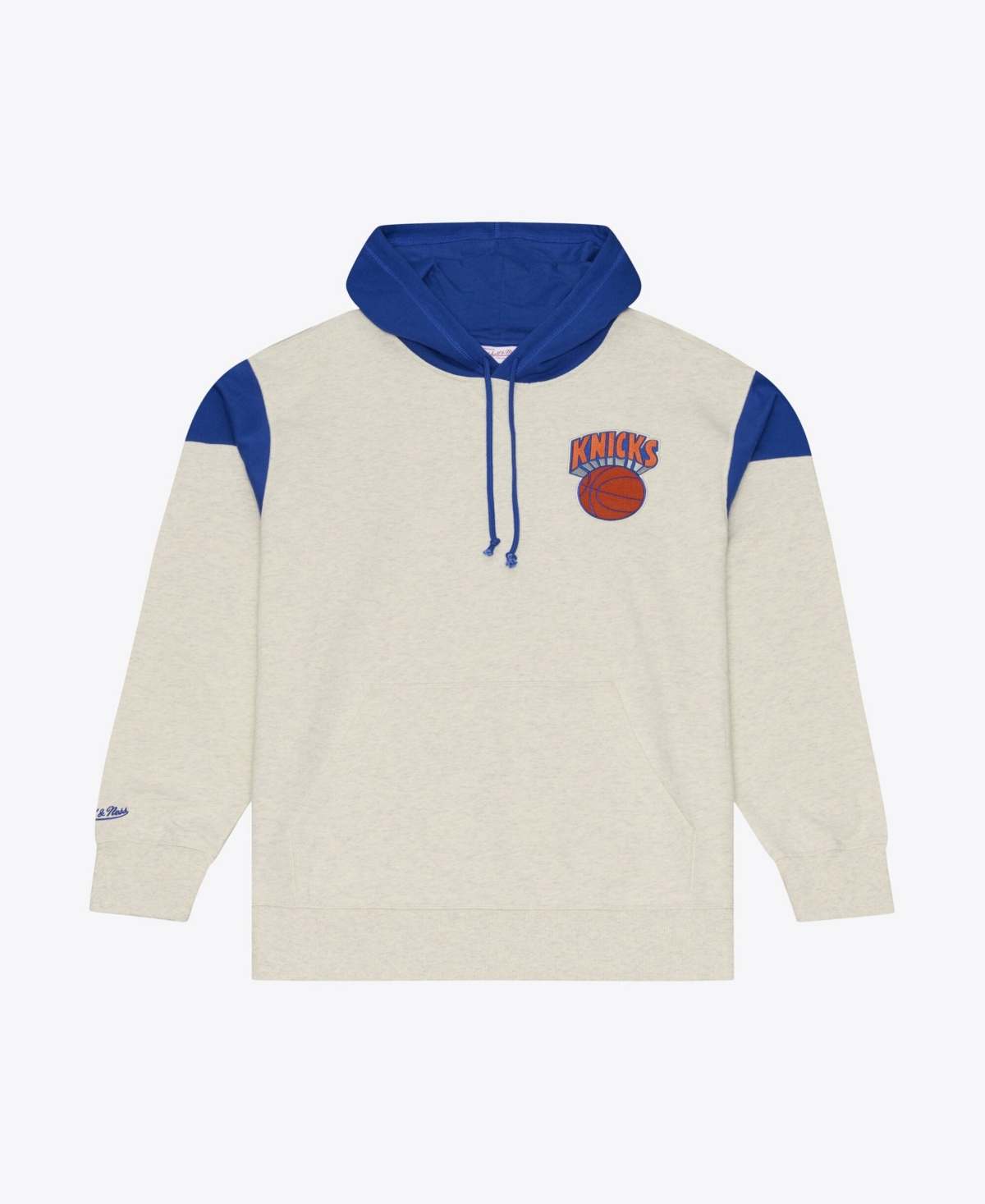 Mitchell & Ness Men's Cream New York Knicks French Terry Hoodie - Cream