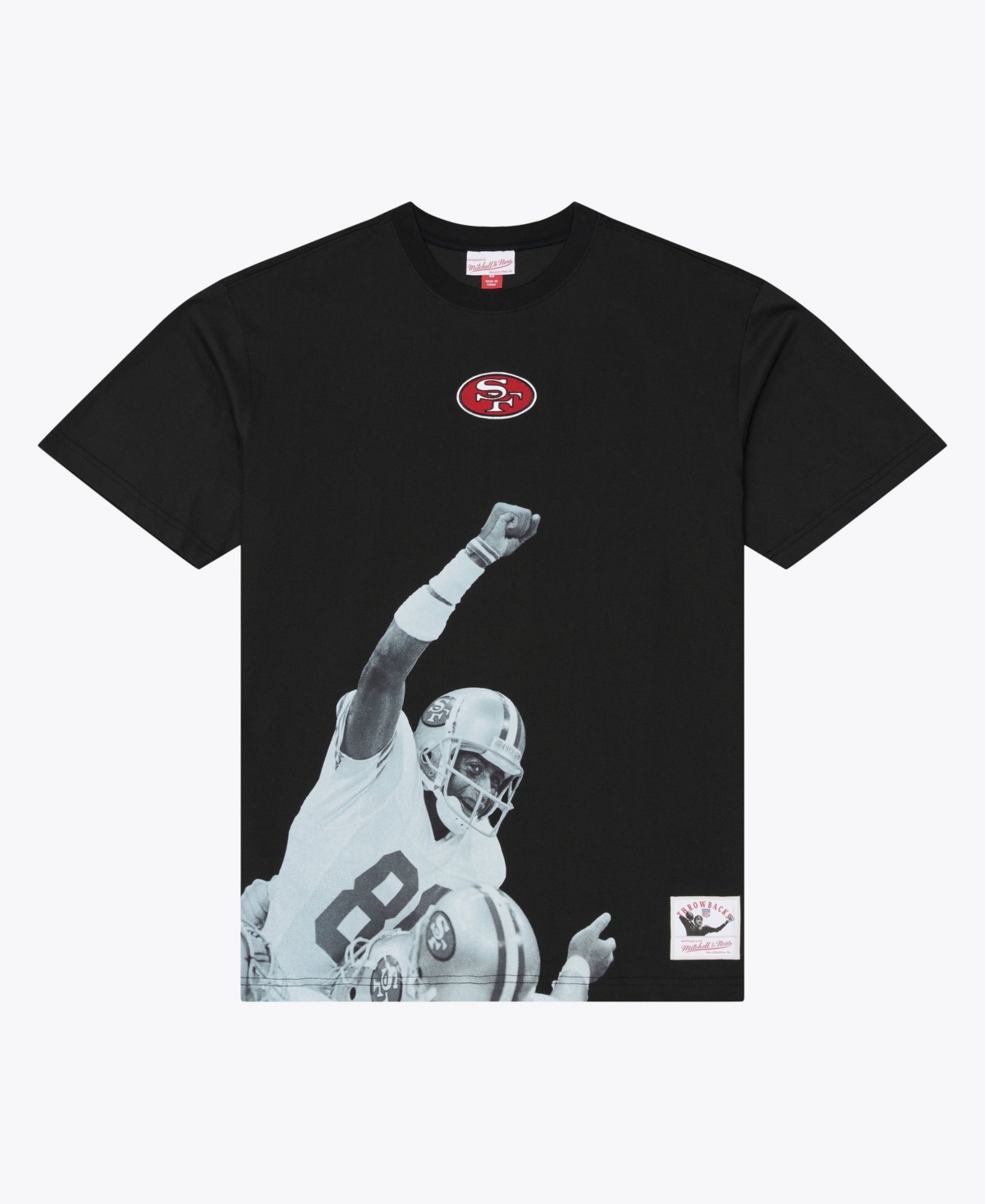 Mitchell & Ness Men's Jerry Rice Black San Francisco 49ers Retired Solo Player T-Shirt - Black