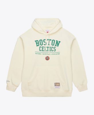 Men's Cream Boston Celtics Walk-Off Fleece Hoodie
