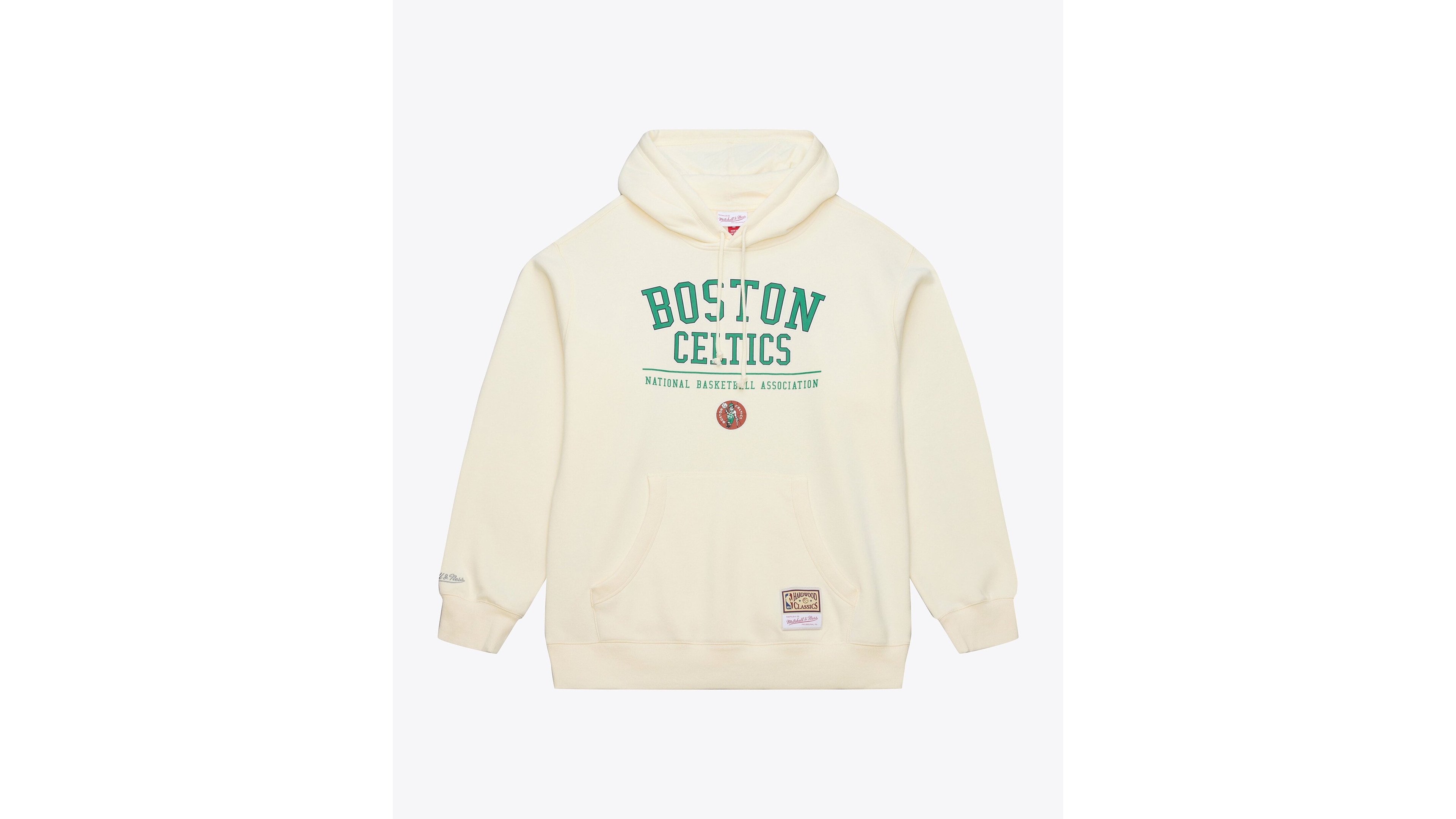 Mitchell & Ness Men's Cream Boston Celtics Walk-Off Fleece Hoodie