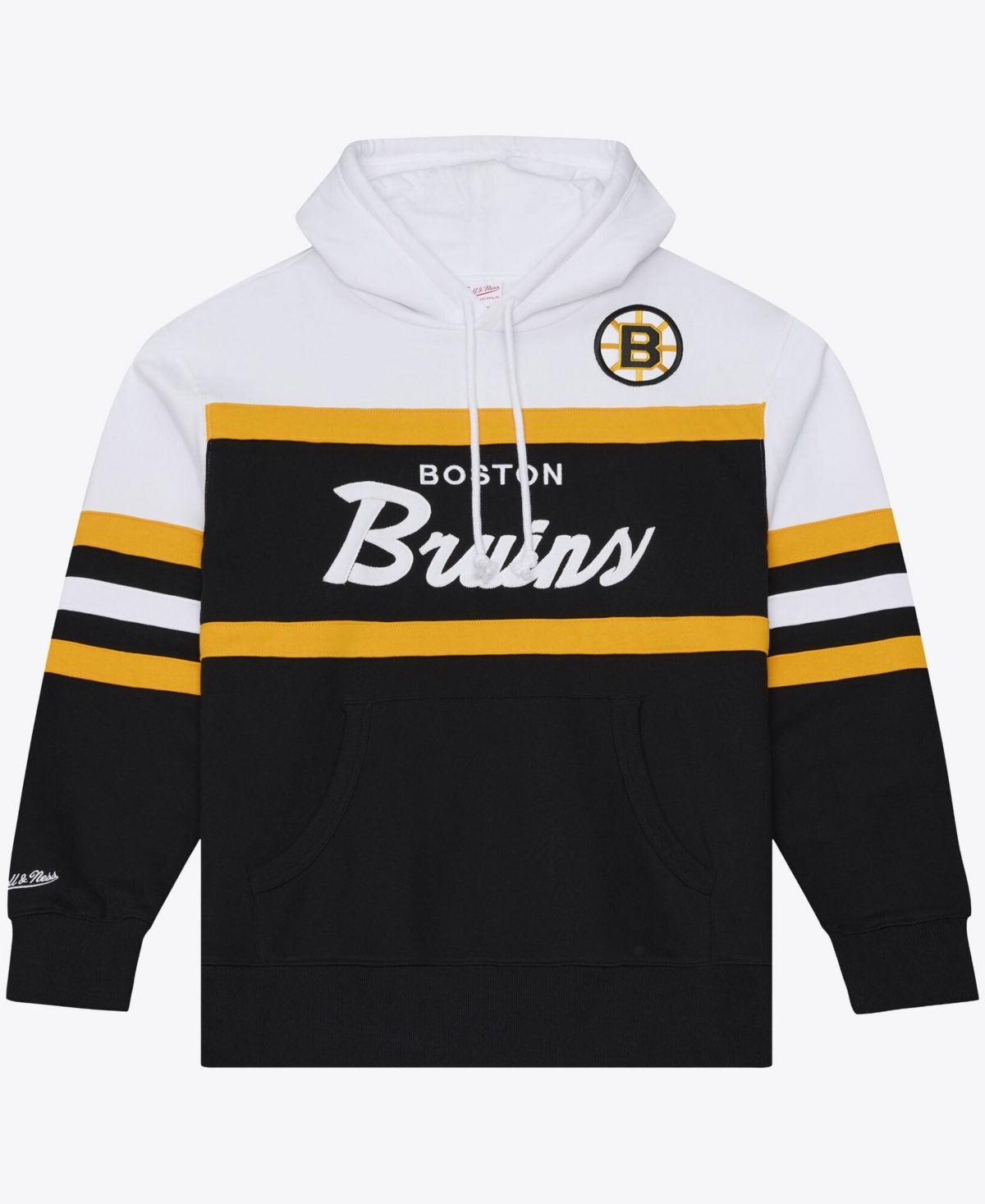 Mitchell & Ness Men's Black Boston Bruins Head Coach Hoodie