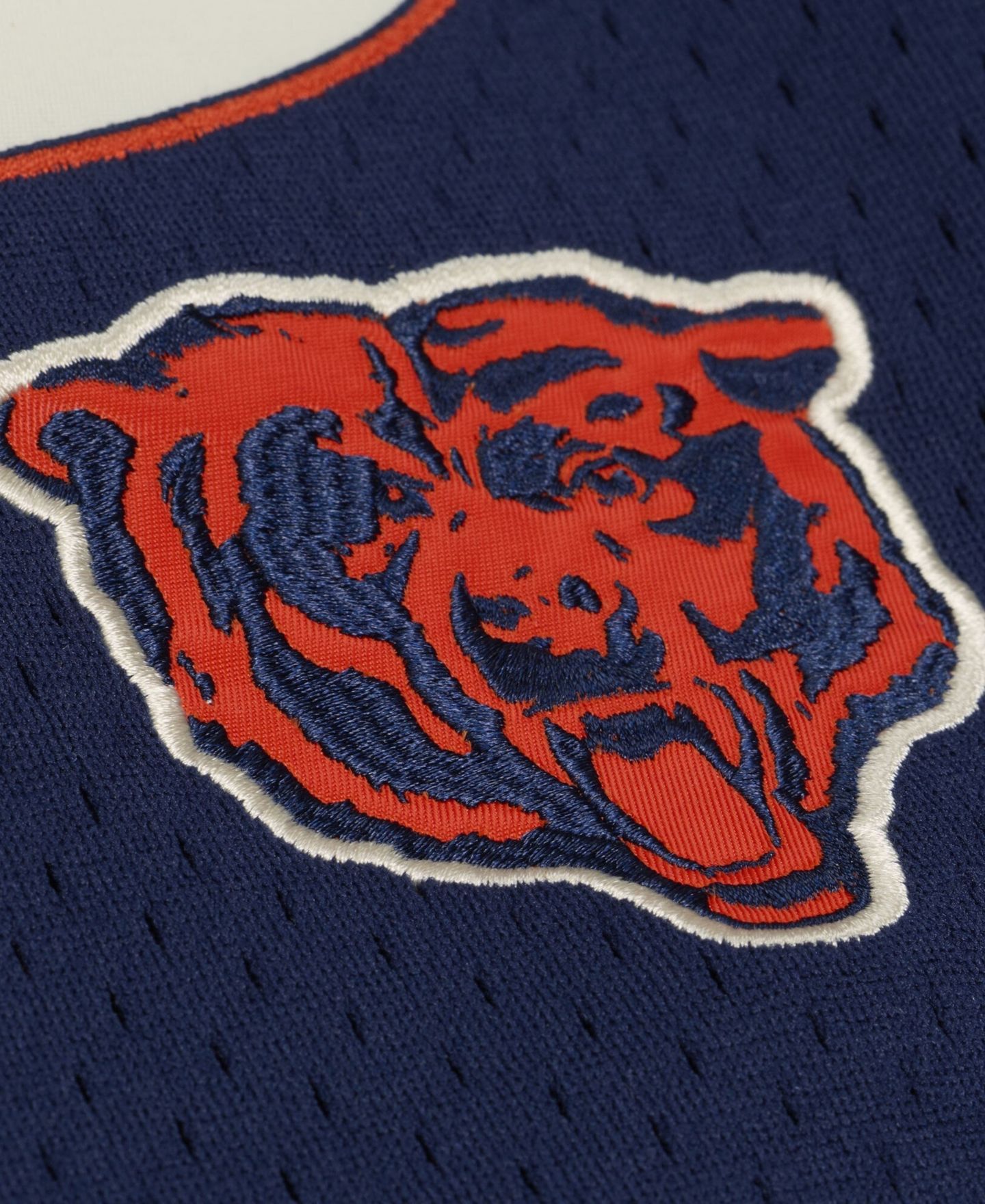 Женский топ Mitchell & Ness Navy Chicago Bears Retro Roots Baseball Jersey — фото 4