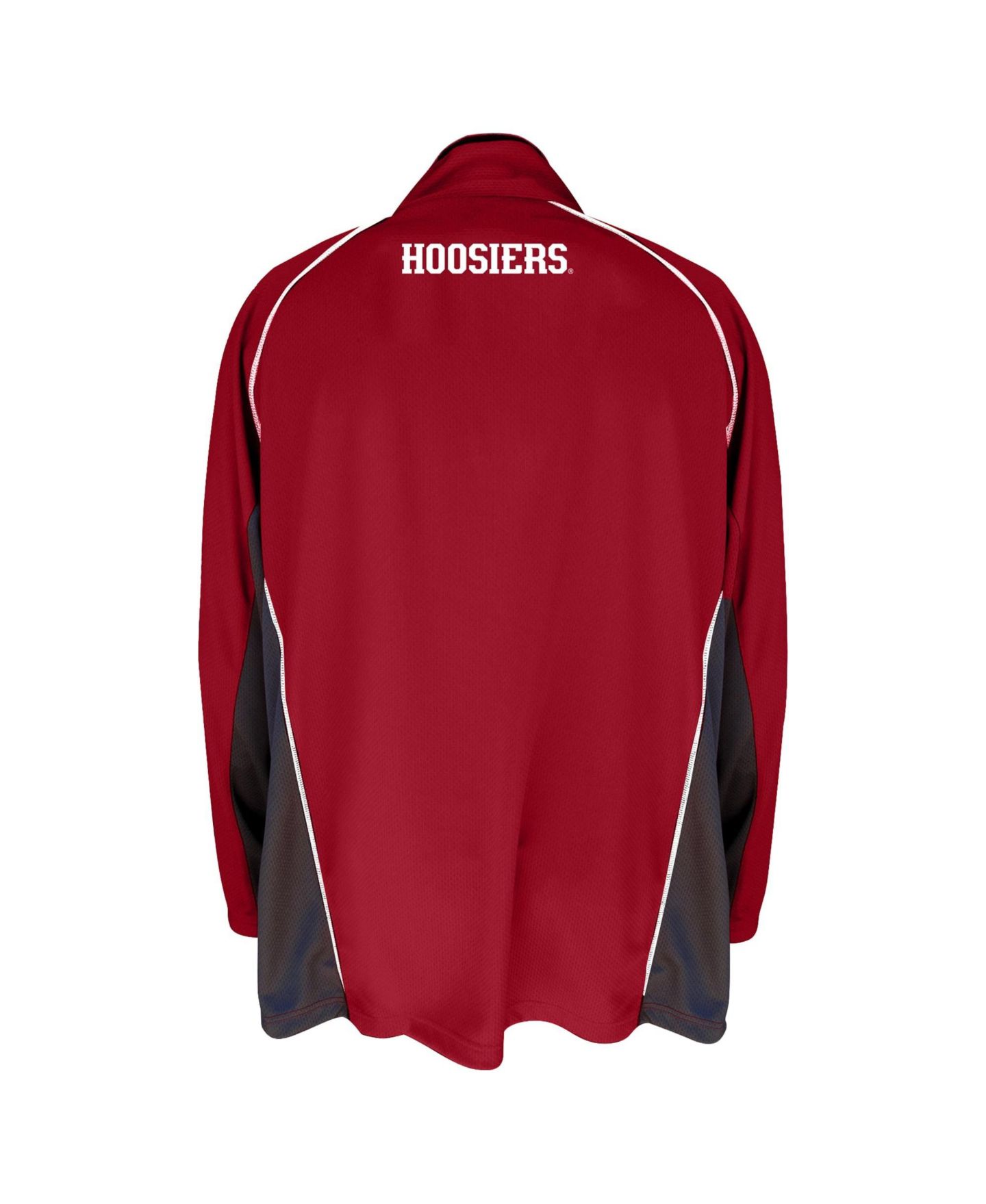Мужская куртка Profile Crimson Indiana Hoosiers Big Tall Quarter-Zip Raglan — фото 3