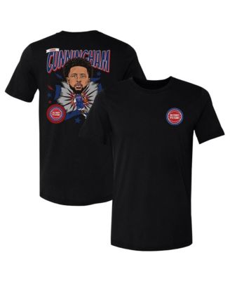 Men's Cade Cunningham Black Detroit Pistons Caricature T-Shirt