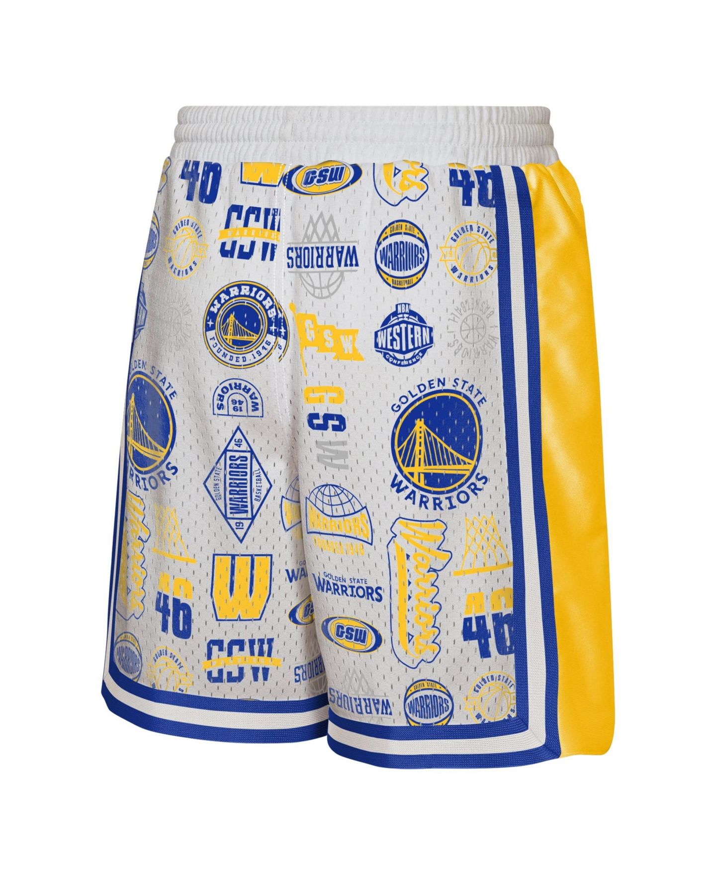 Детские шорты Outerstuff White Golden State Warriors Ball Hog Dazzle Basketball — фото 3