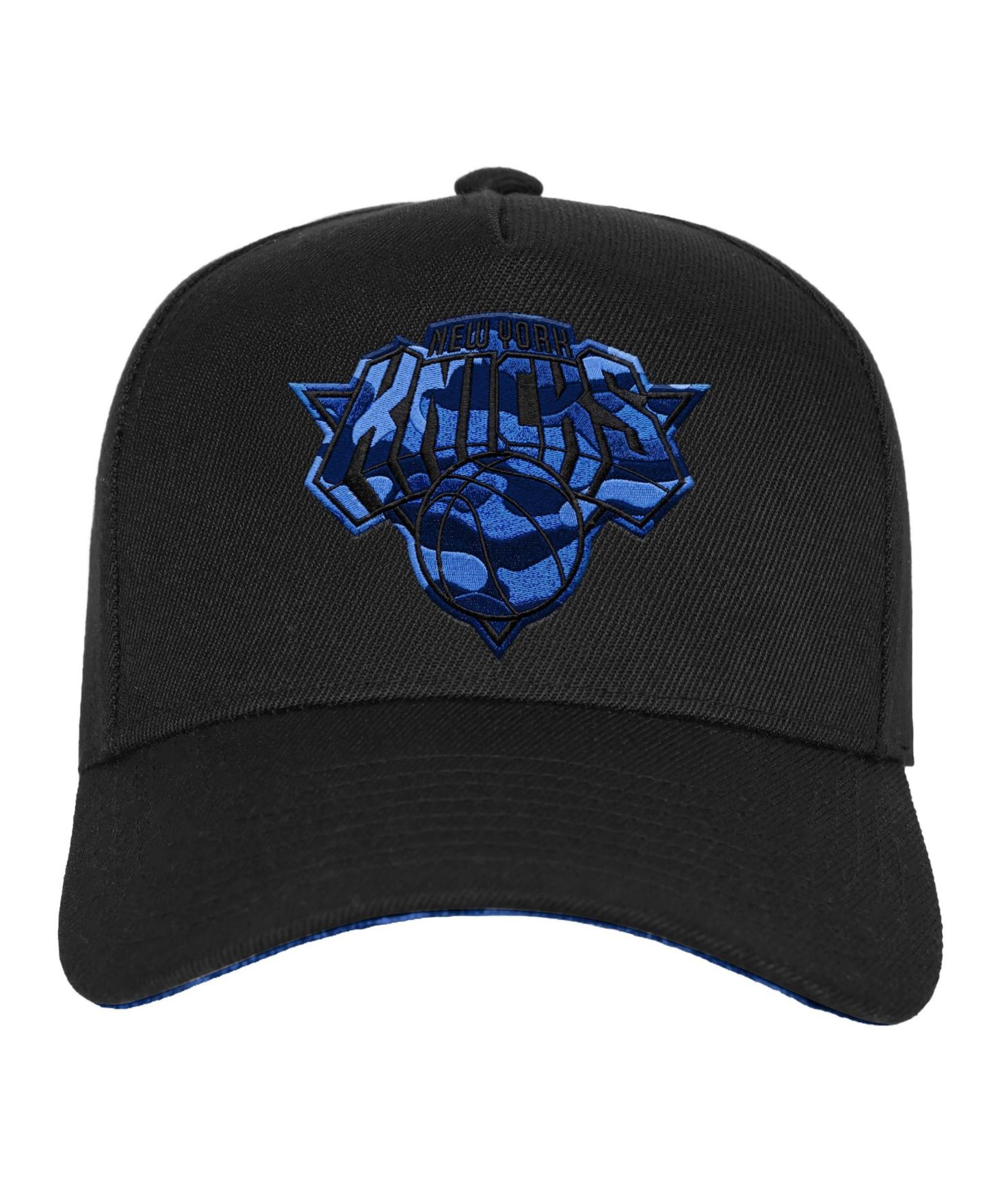 Детская кепка Mitchell & Ness Black New York Knicks 404 Club Camo Pro Pinch Snapback Hat — фото 2