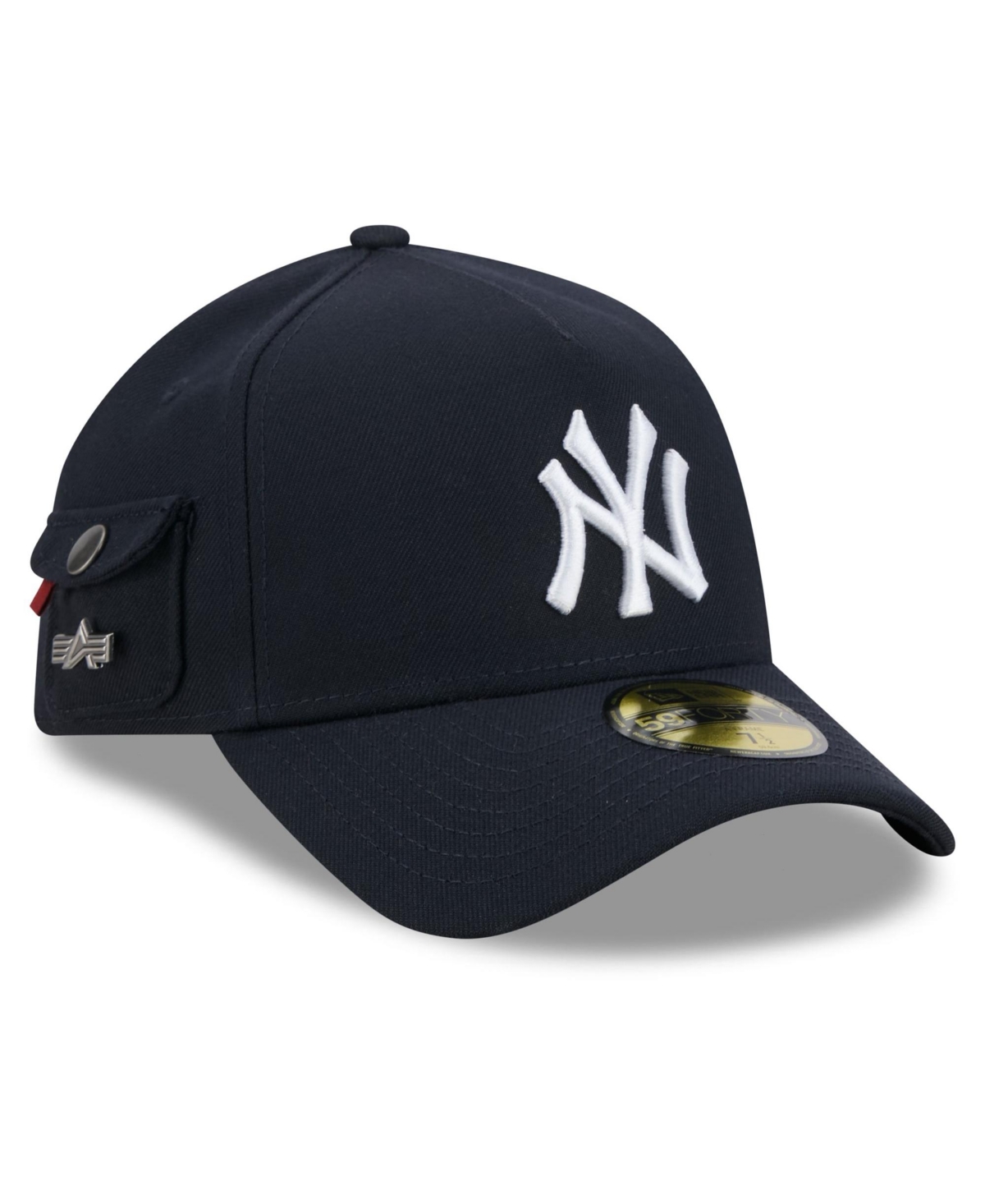 New Era X Alpha Industries Men's New Era Navy New York Yankees A-Frame 59FORTY Fitted Hat - Navy