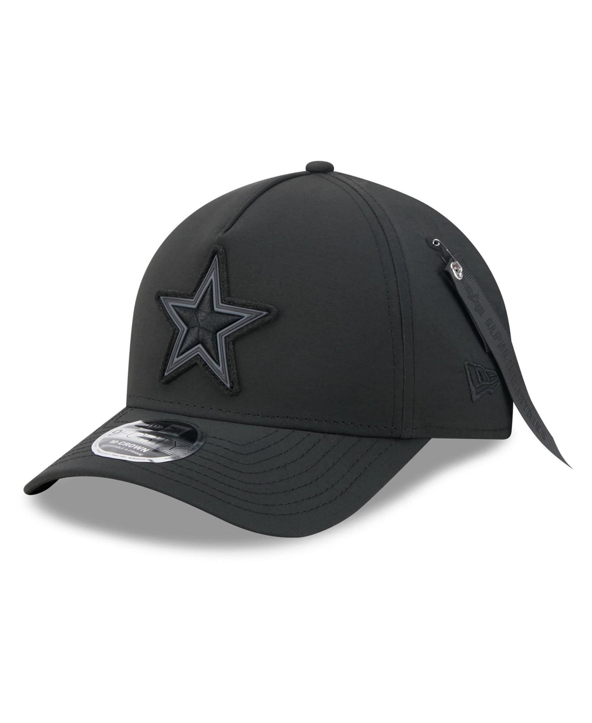 New Era X Alpha Industries Men's Black Dallas Cowboys A-Frame 9FORTY Adjustable Hat - Black