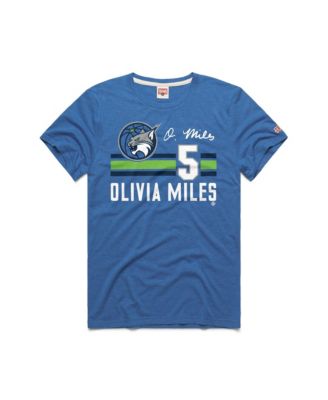 Men's and Women's Olivia Miles Blue Minnesota Lynx Signature Jersey T-Shirt