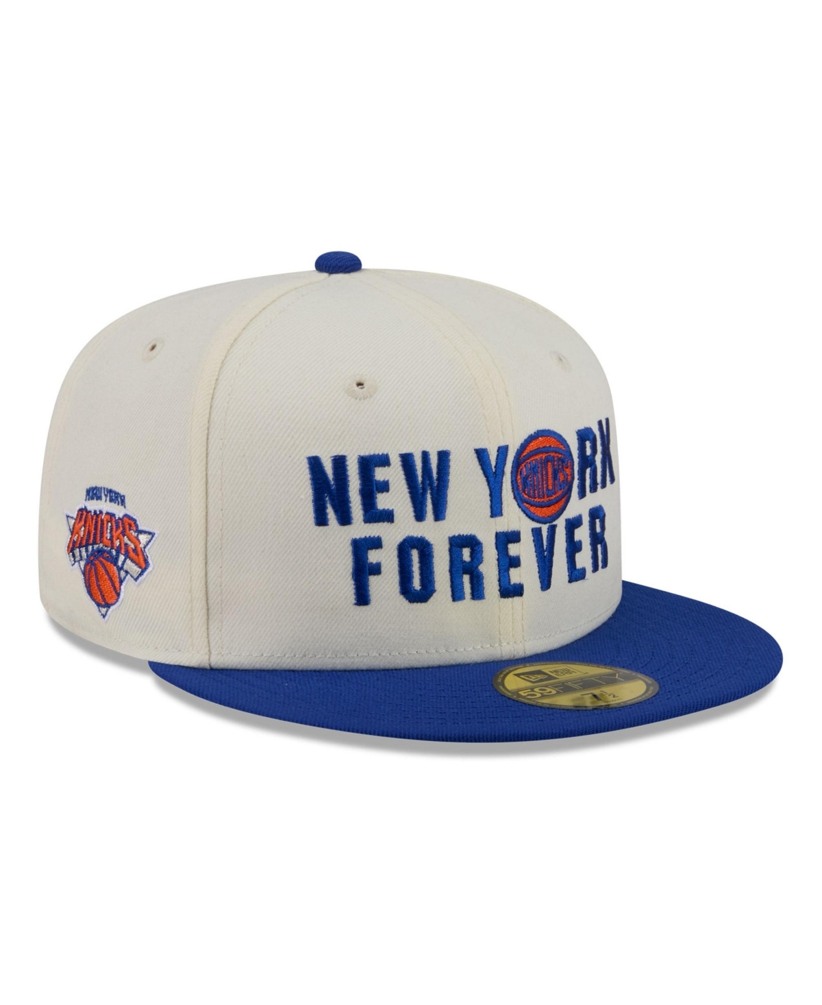 New Era Men's White New York Knicks Ny Forever 59FIFTY Fitted Hat - White
