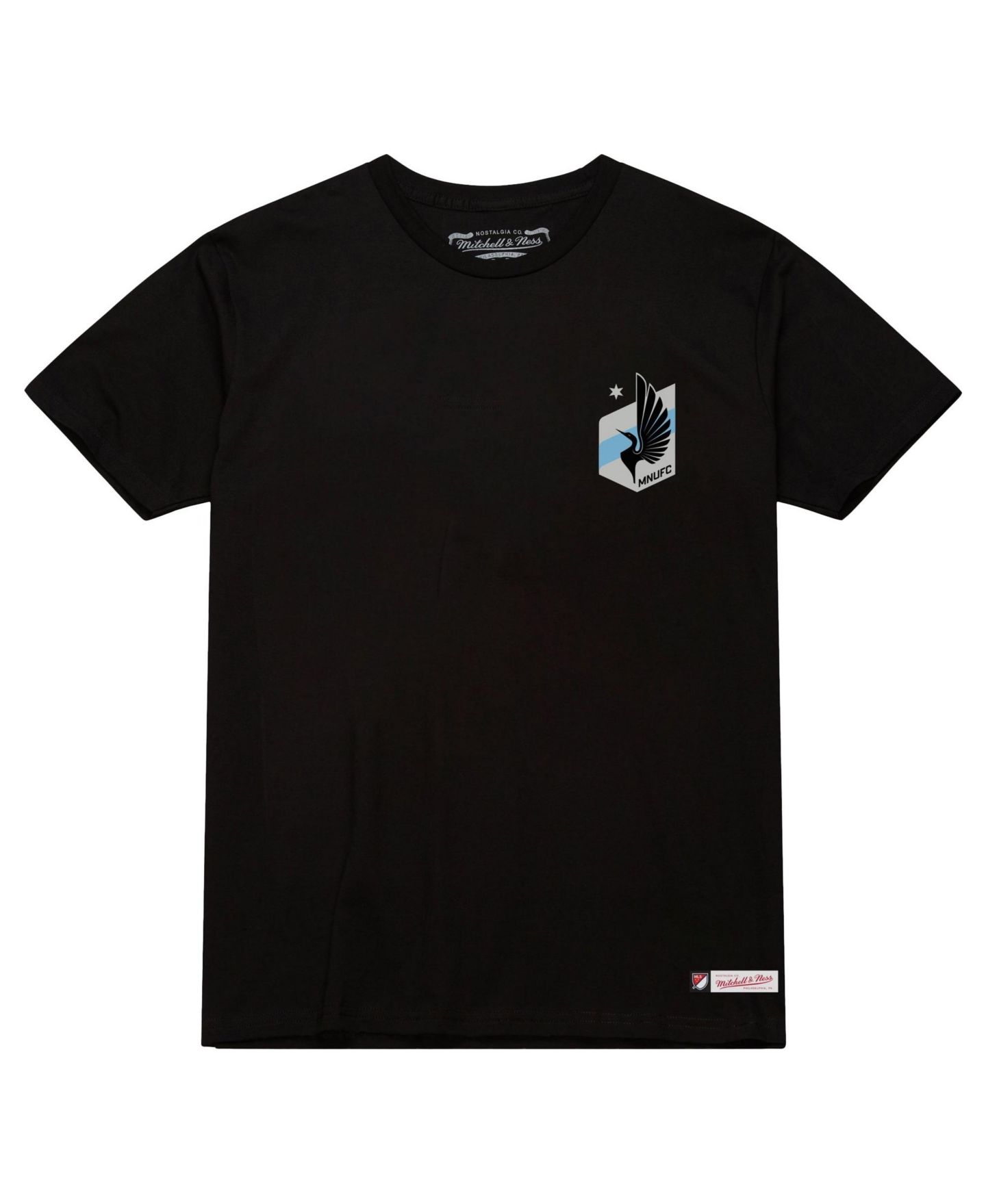 Мужская футболка Mitchell & Ness Black Minnesota United FC 2-Hit — фото 5