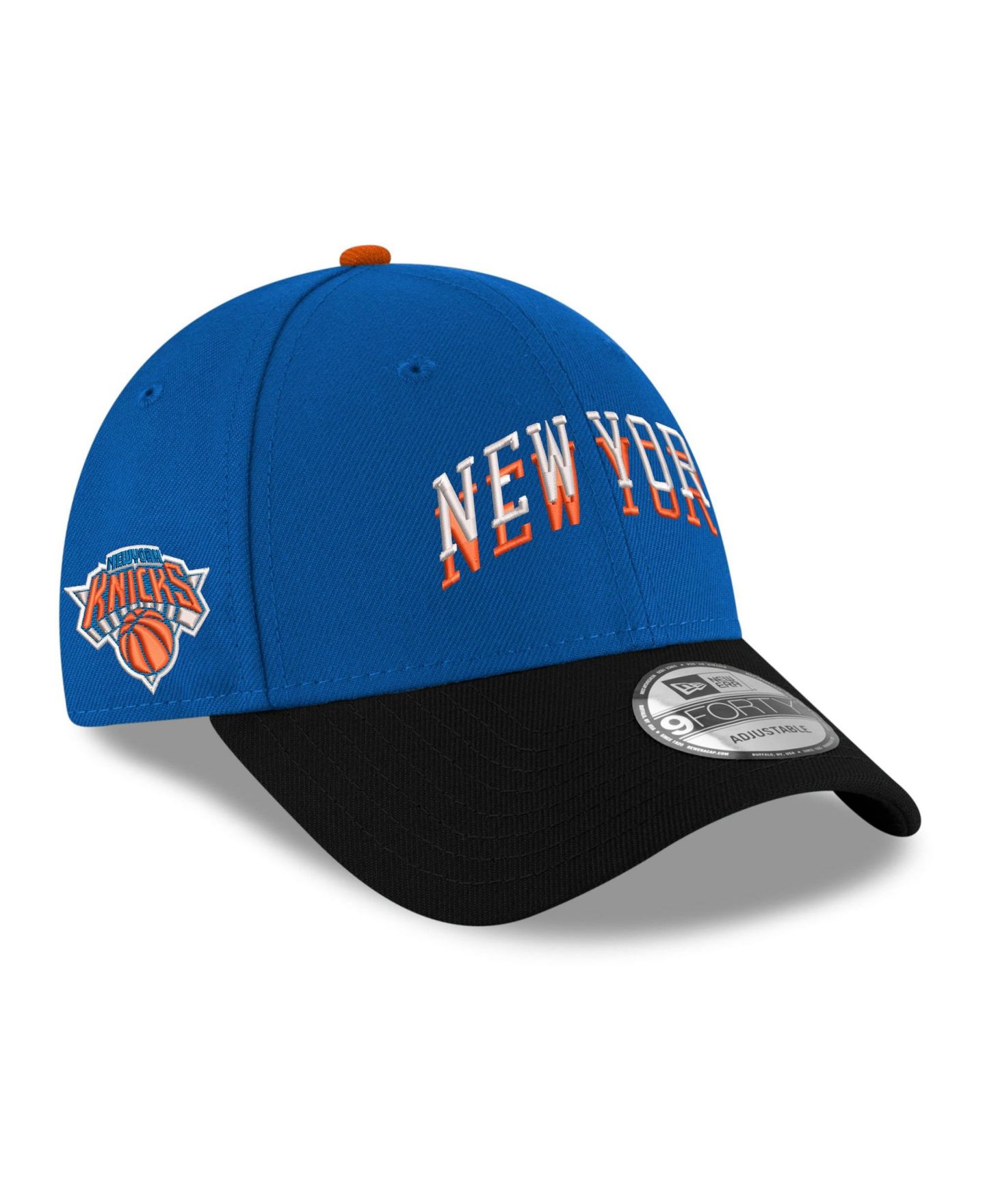 Детская кепка New Era Blue/Black New York Knicks 9FORTY Adjustable Hat — фото 1