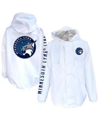 Men's White Minnesota Lynx Logo Full-Snap Nylon Jacket