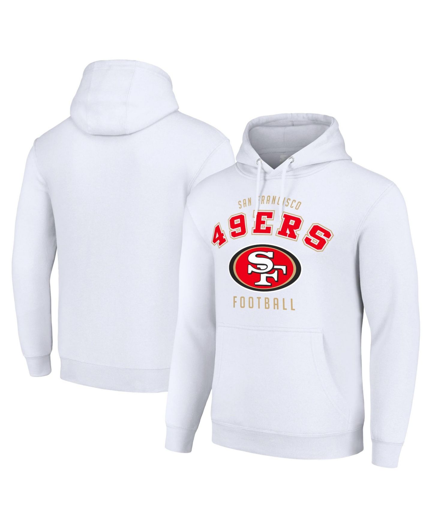 Худи Starter White San Francisco 49ers Logo Pullover — фото 1
