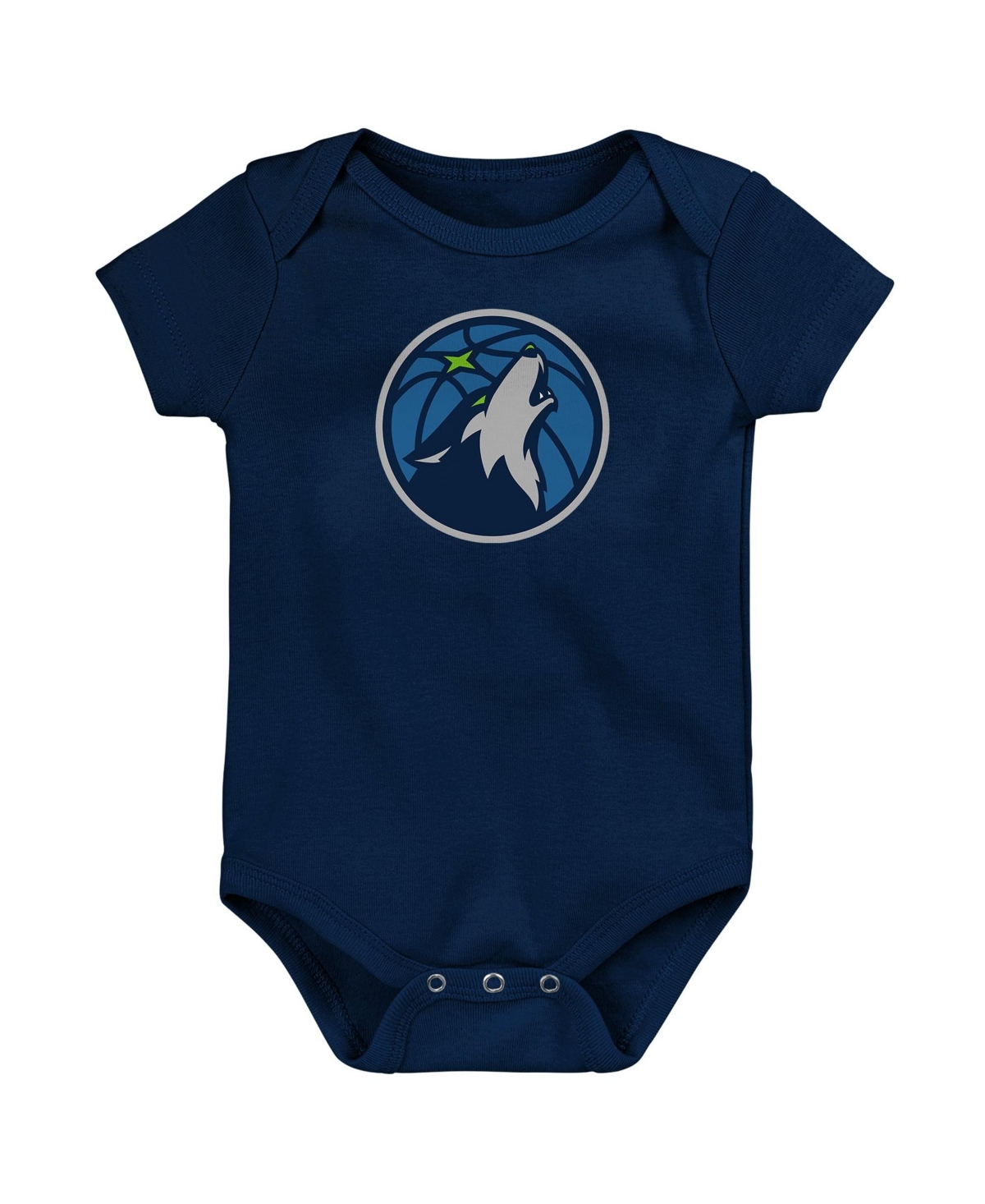 Outerstuff Baby Boys' and Girls' Navy Minnesota Timberwolves Primary Logo Bodysuit - Navy
