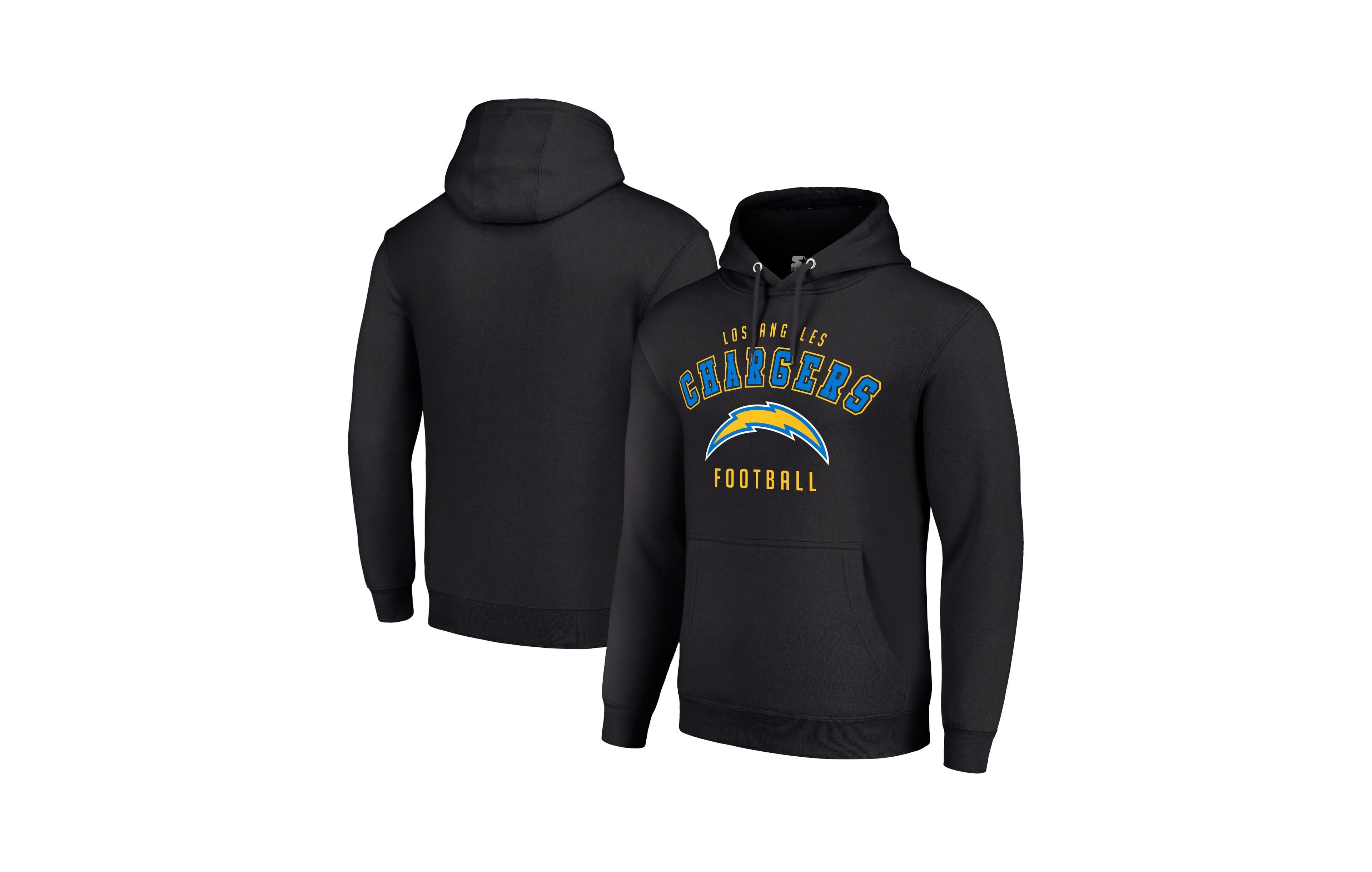 Starter Men's and Women's Black Los Angeles Chargers Logo Pullover Hoodie