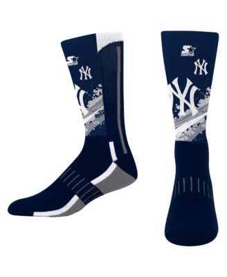 Big Boys' and Girls' Navy New York Yankees Phenom Mascot Color Splash Crew Socks