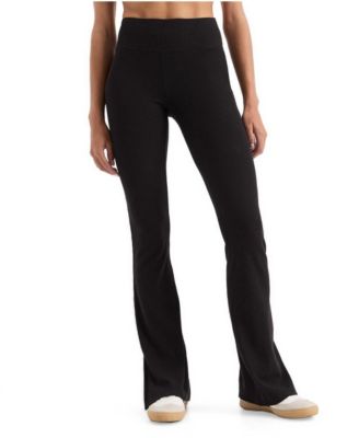 Women's On The Go-To Organic Cotton-Blend Ribbed Bootcut Leggings