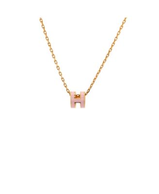 Pre-Owned HermA s Pop H Pendant Chain Necklace