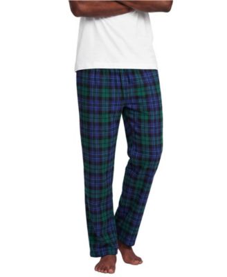 Men's High Pile Fleece Lined Flannel Pajama Pants