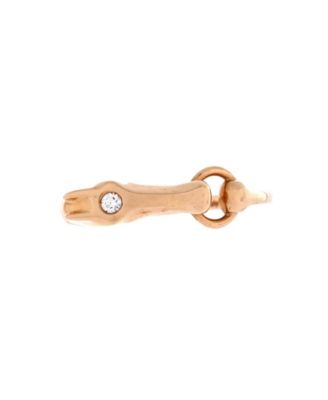 Galop Round Diamond Ring (0.02 ct.) in 18K Rose Gold