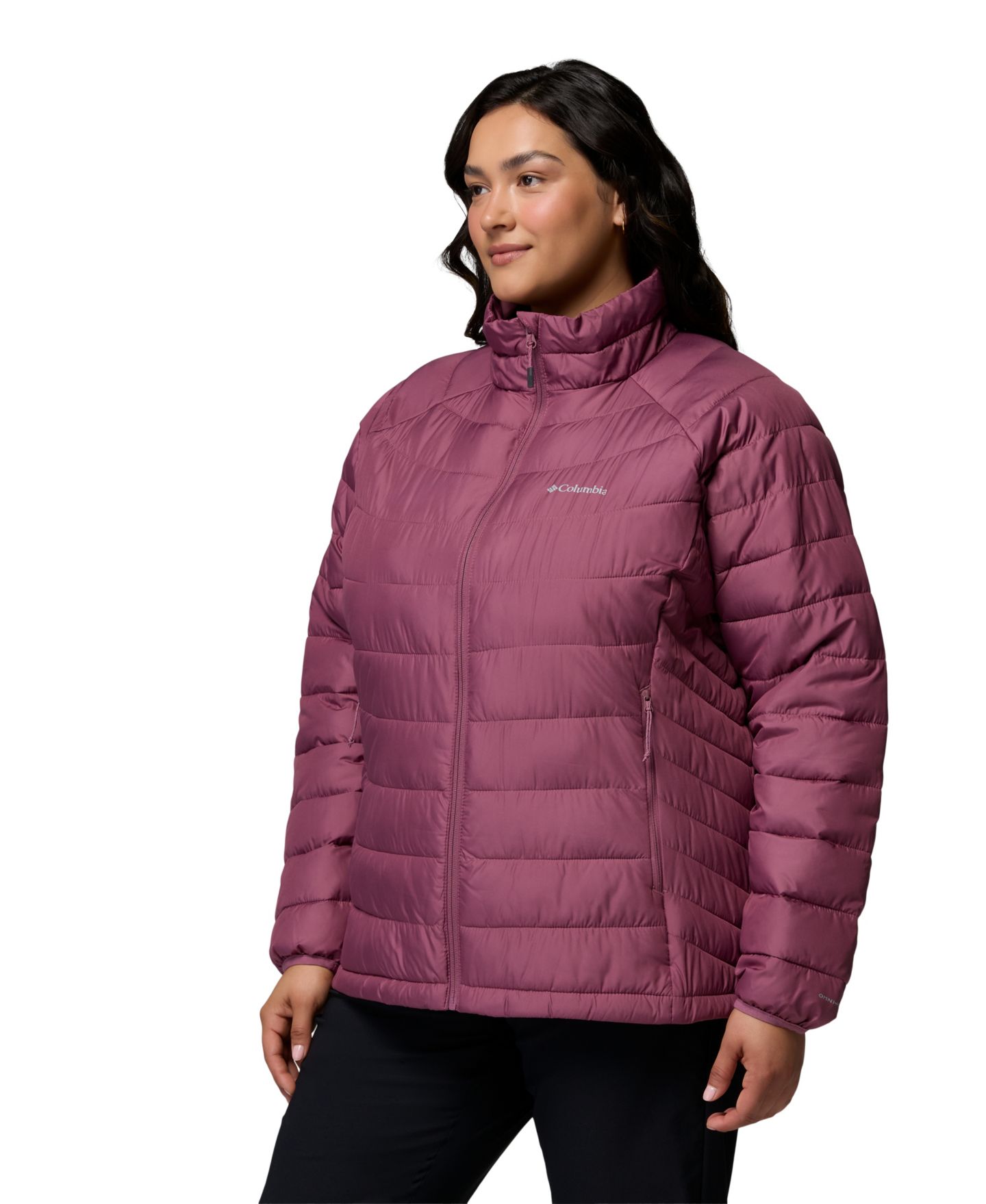 Женская куртка Columbia Plus Powder Lite II Insulated, цвет: Состаренный розовато-лиловый — фото 3