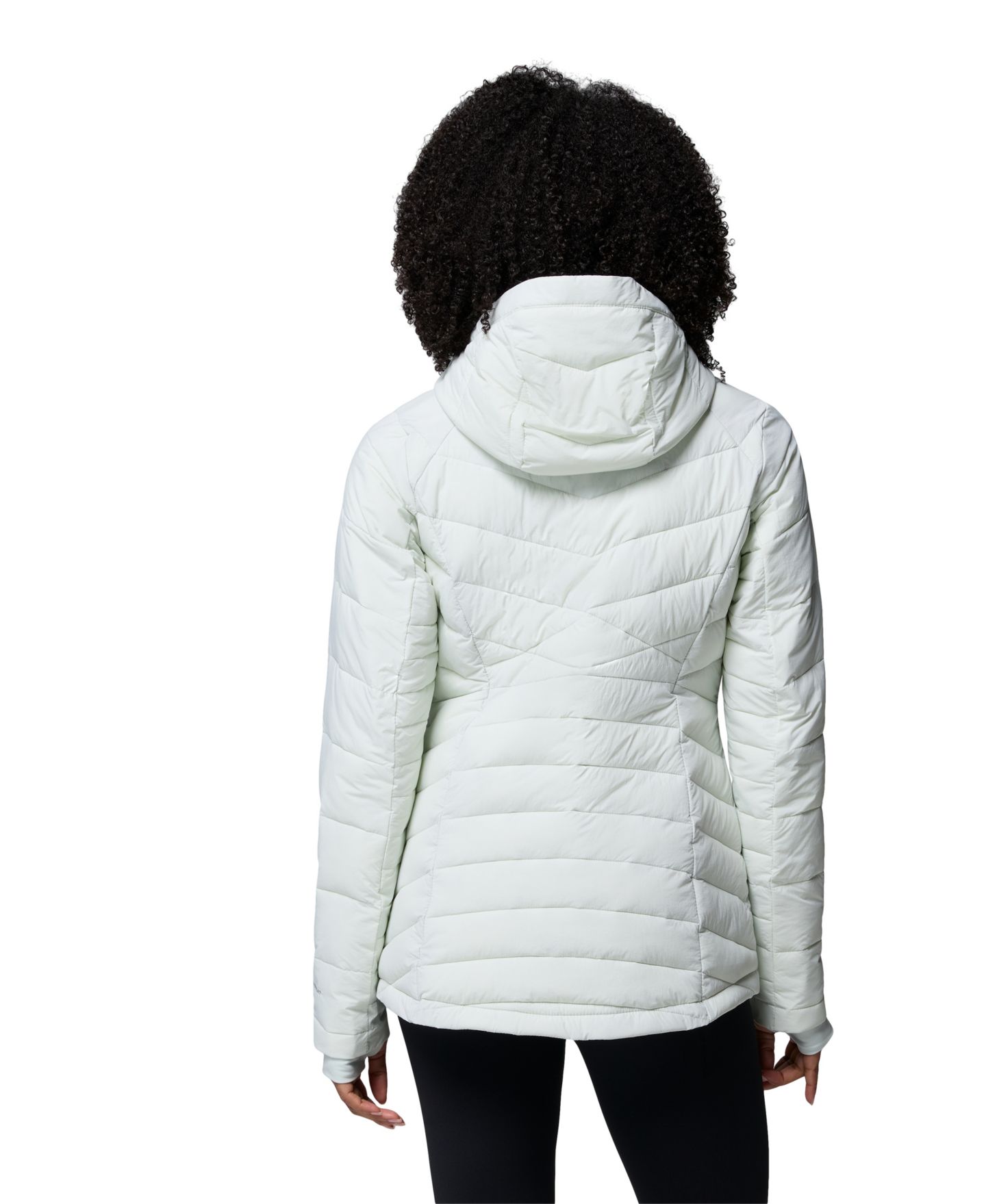 Женская куртка Columbia Joy Peak II Hooded Puffer Fleece-Lined, цвет: Состаренный розовато-лиловый — фото 10