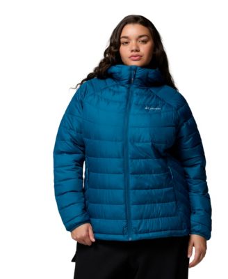 Plus Size Powder Lite II Insulated Puffer Water-Resistant Hooded Jacket