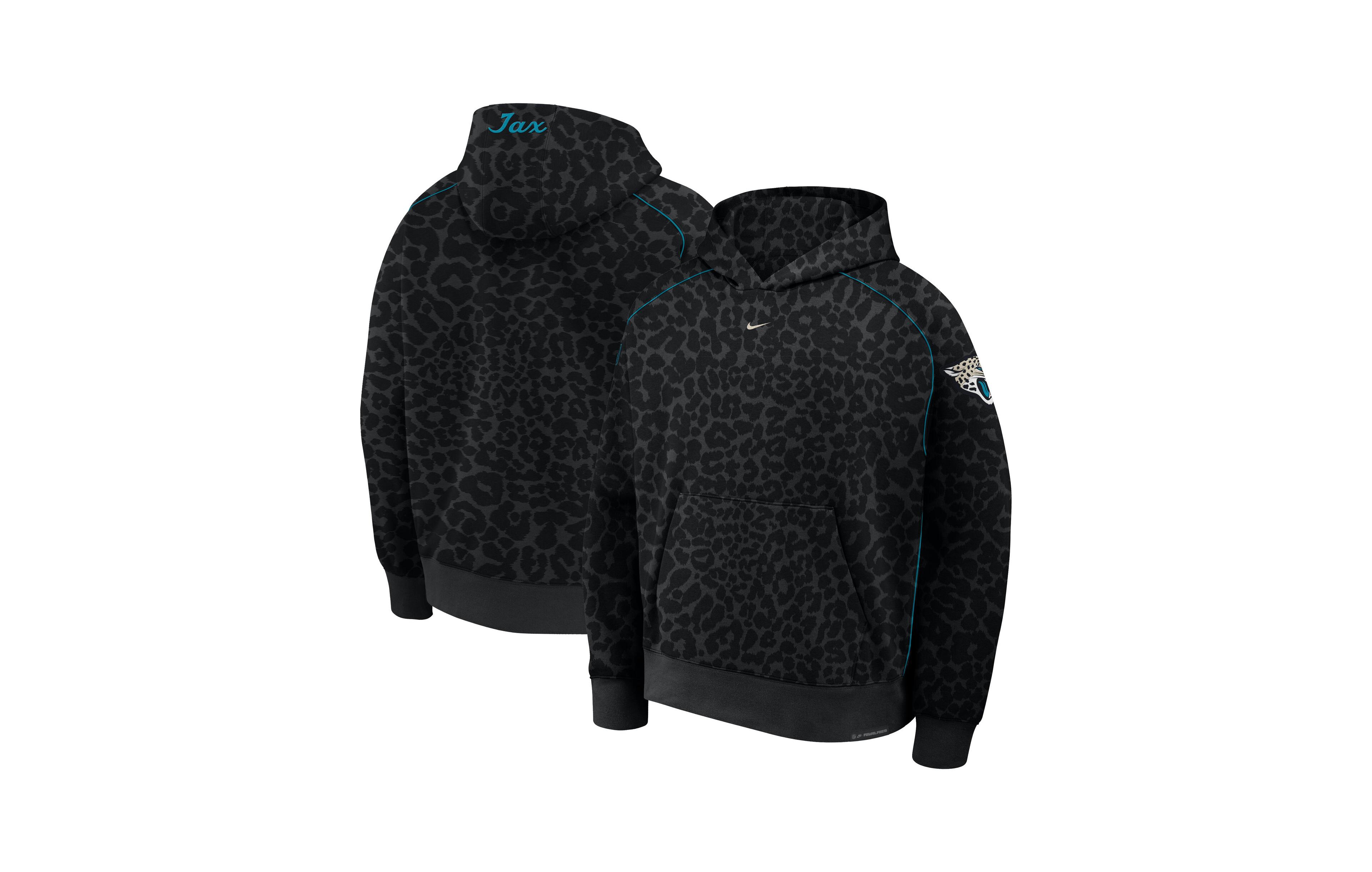 Nike Men's Black/ Teal Jacksonville Jaguars 2026 Rivalries Collection Air Pullover Hoodie