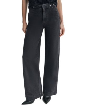 Women's High-Waisted Wide-Leg Denim Jeans