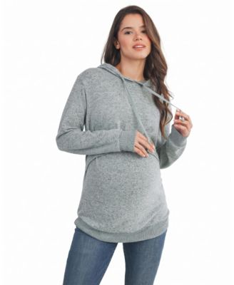 Women's Double Layer Knit Nursing Hoodie