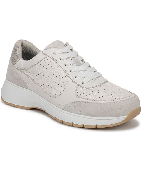 Женские кроссовки Dr. Scholl's New Energy Round Toe Low Top Walking, цвет: Молочный белый кожаный