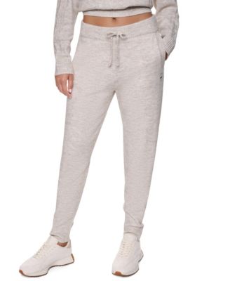 Women's Cozy Cable Sweater High-Waist Joggers