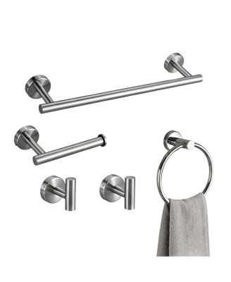 5 Pieces 16"Bathroom Towel Holder Wall Mounted Bar Rack Hardware Set