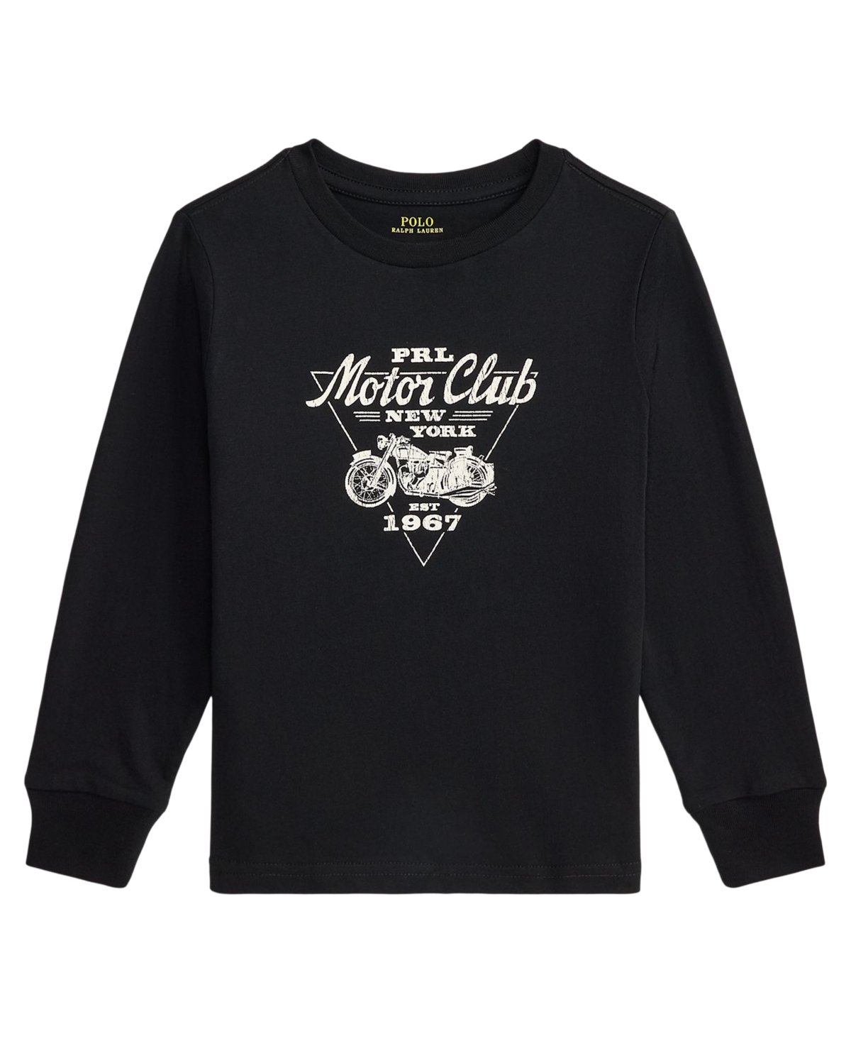 Polo Ralph Lauren Boys' 2T-7 Cotton Long-Sleeve Graphic Tee