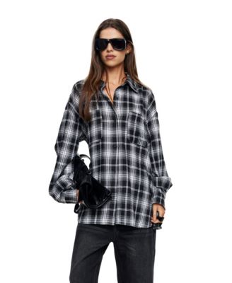 Women's Clarity Plaid Long-Sleeve Button-Up Shirt