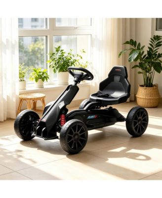 12V Dual-Speed Kids Ride On Go Kart, 66 lbs Capacity, Ages 3-8